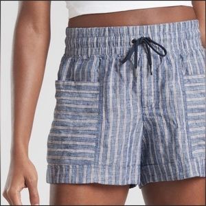 Athleta Cabo Tide Linen Shorts